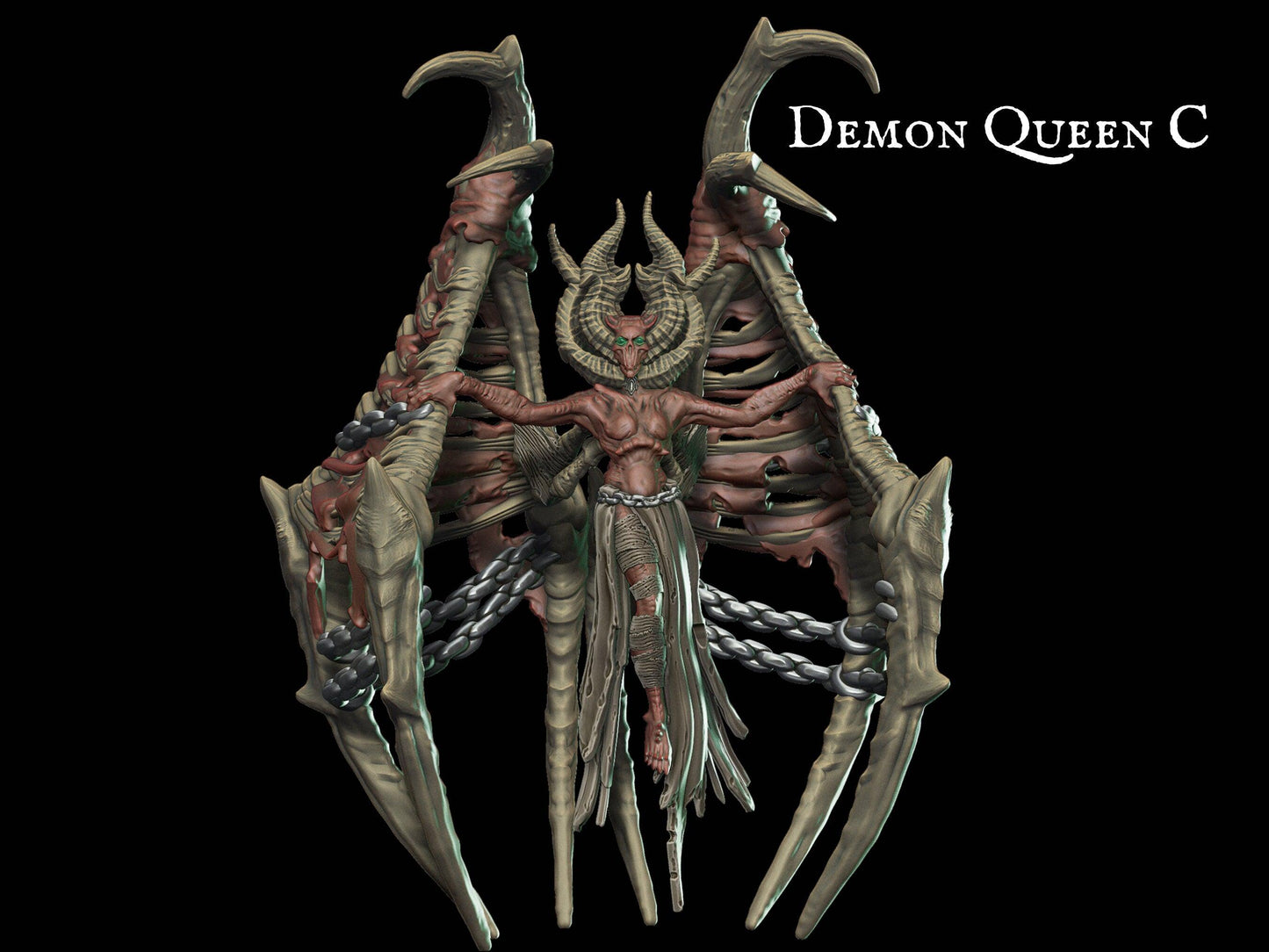 Demon Queen Miniature 28mm scale Tabletop gaming DnD Miniature Dungeons and Dragons, dnd 5e dungeon master gift demon miniature - Plague Miniatures