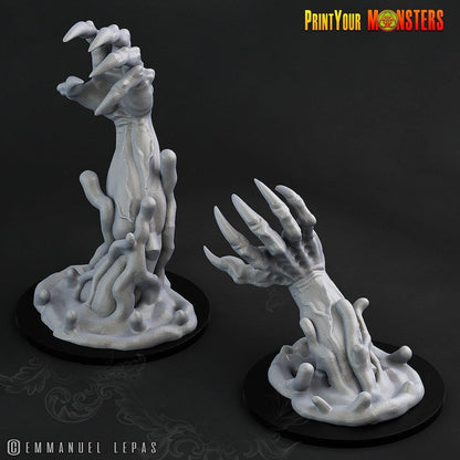 Demonclaws, the Wandering Claws Miniature Set of 2 | Diabolical Appendages of Dread - Plague Miniatures