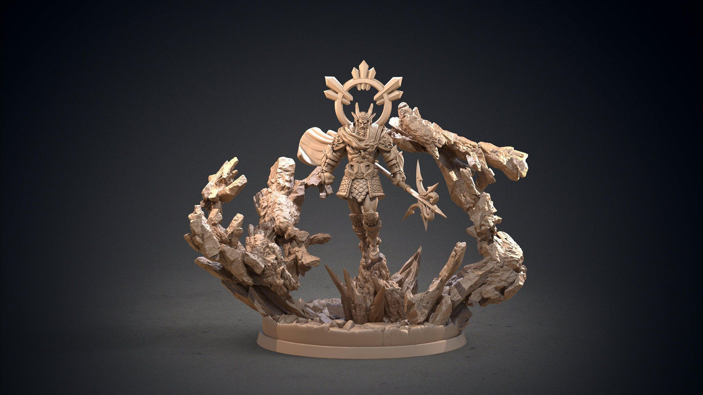 Dievas Baltic God Miniature | Supreme Deity for Tabletop Adventures | 32mm Scale - Plague Miniatures