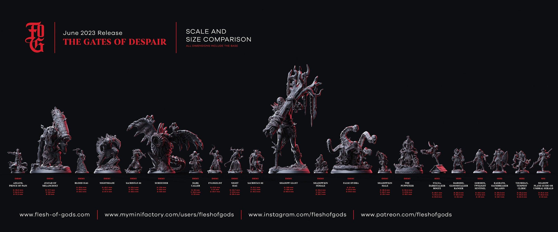 DnD Avatar of Melancholy Miniature Tabletop Gaming Figurine | 75mm Base - Plague Miniatures