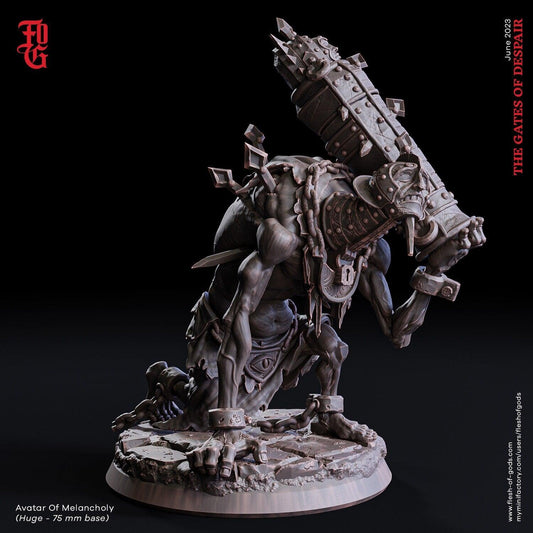 DnD Avatar of Melancholy Miniature Tabletop Gaming Figurine | 75mm Base - Plague Miniatures