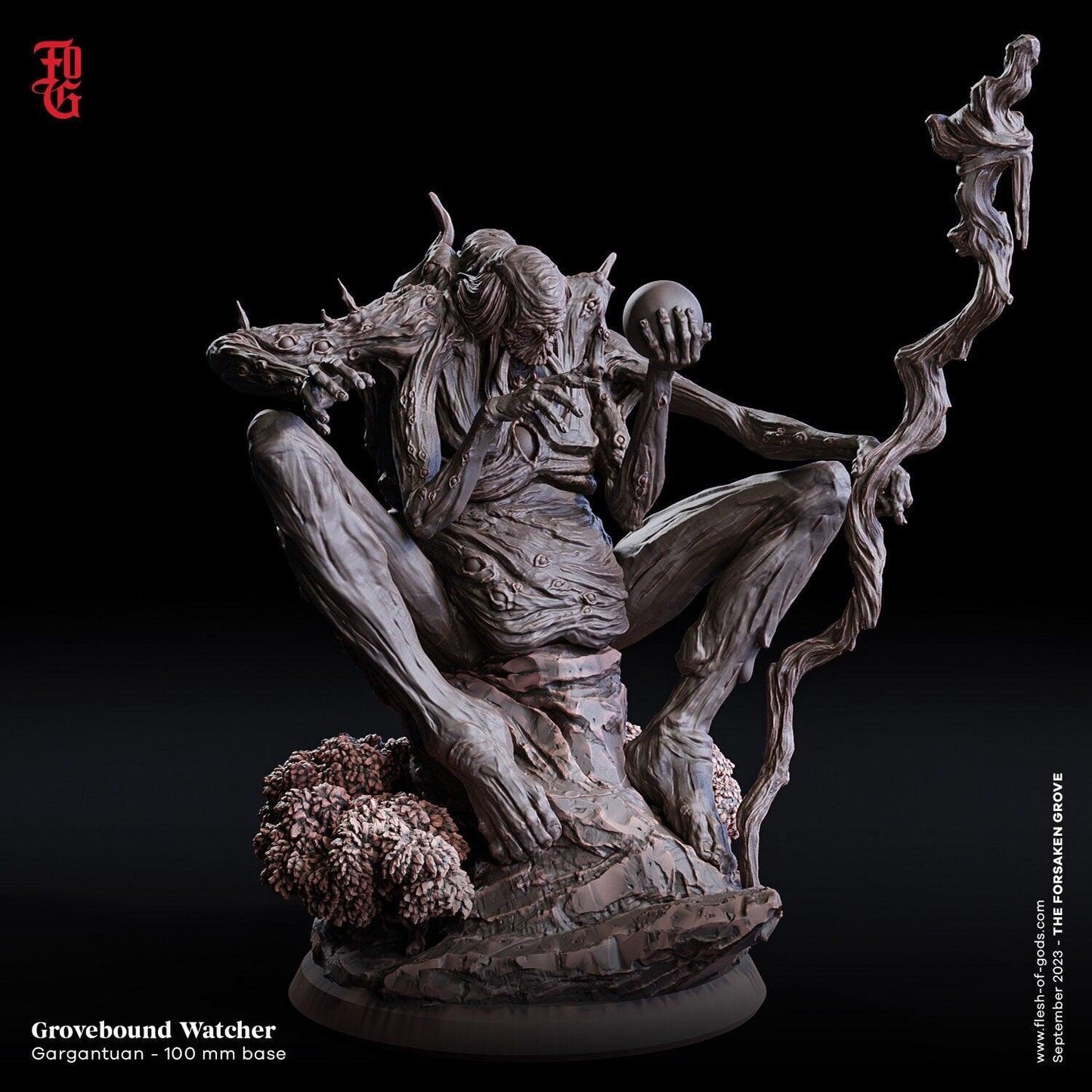 DnD Grove Sentinel Miniature Monster Miniature Large DnD Monster Watcher | 100mm Base - Plague Miniatures