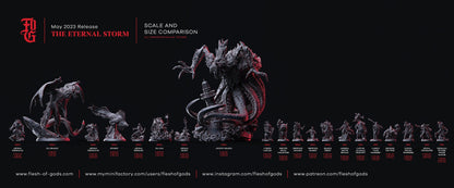 DnD Sea Dragon Sea Monster Miniature | 75mm Base | DnD Miniature Dungeons and Dragons DnD 5e | Ocean Sea Marine Miniature - Plague Miniatures shop for DnD Miniatures