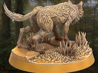 DnD Wolf Miniature | Dragon's Forge | 32mm DnD 5e | Tabletop Gaming DnD Miniature | Dungeons and Dragon tiger miniature - Plague Miniatures