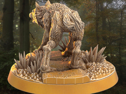 DnD Wolf Miniature | Dragon's Forge | 32mm DnD 5e | Tabletop Gaming DnD Miniature | Dungeons and Dragon tiger miniature - Plague Miniatures