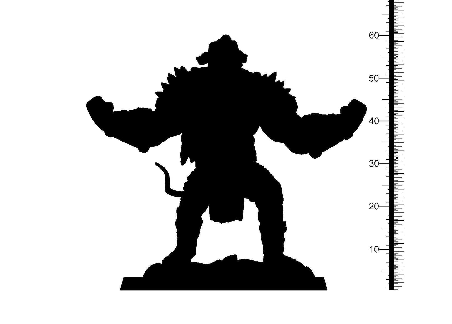 Domeng, Skaven Miniature | Hagibis Rat Brute | 32mm Scale - Plague Miniatures