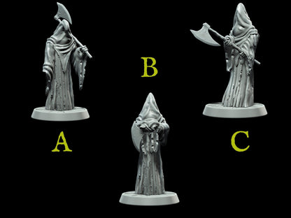 Dreadful Headsman Miniature | 3 Poses | 28mm scale Tabletop gaming DnD Miniature Dungeons and Dragons, executioner monster manual dnd 5e - Plague Miniatures