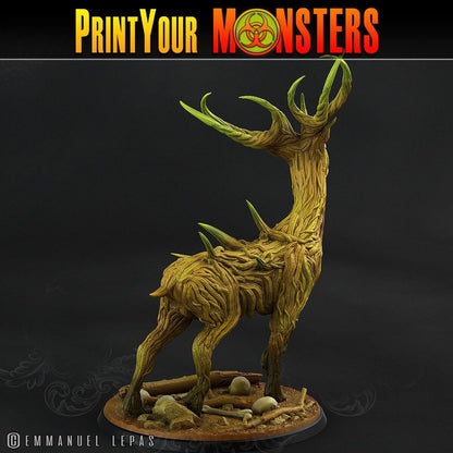 Dreadwood Guardian Miniature | Horrifying Forest Monster Deer for Tabletop Gaming - Plague Miniatures