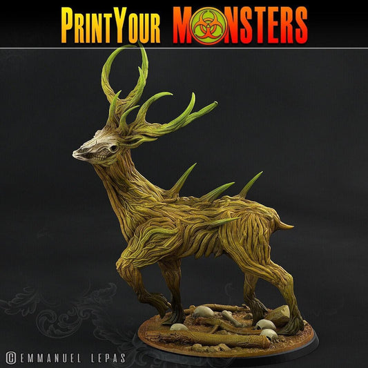Dreadwood Guardian Miniature | Horrifying Forest Monster Deer for Tabletop Gaming - Plague Miniatures