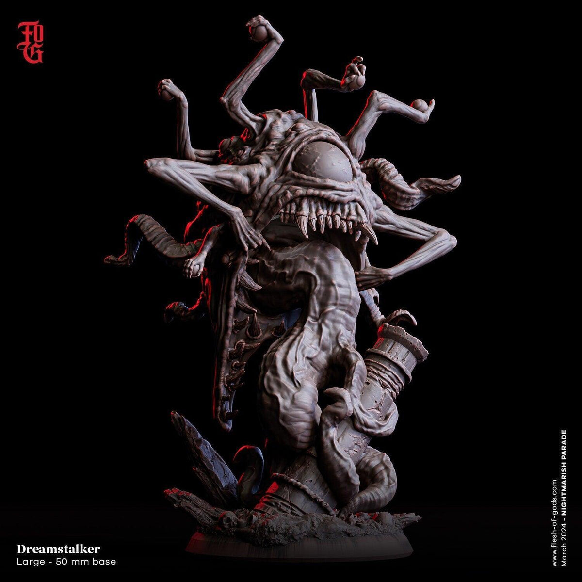 Dreamstalker Miniature | Large Aberration Monstrosity Monster | 50mm B ...