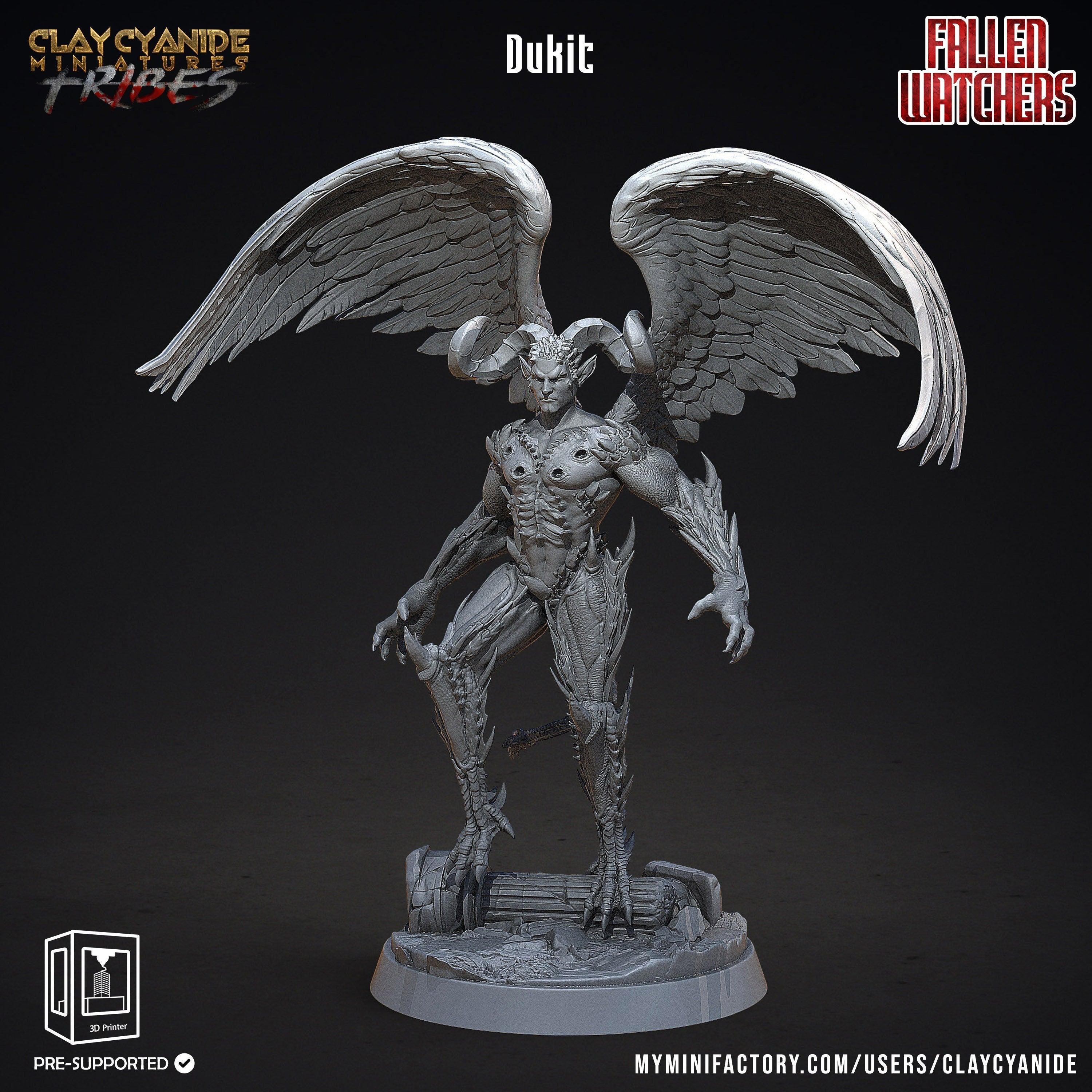 Dukit the Shadowspawn Miniature | Demon Figure for Tabletop Gaming | 3 ...