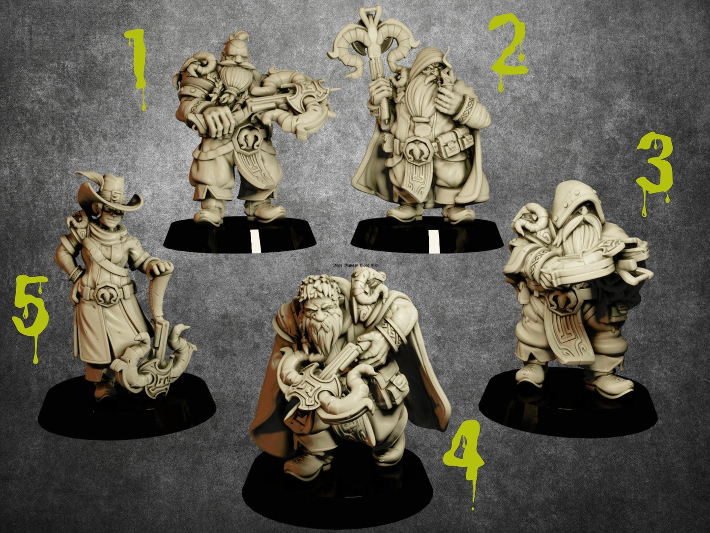 Dwarf Ranger Miniature | Stealthy Vanguard of the Dwarven Expedition | 32mm Scale - Plague Miniatures