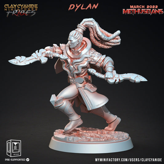 Dylan Vampire Miniature | Blood Sucker for Tabletop Gaming | 32mm Scale - Plague Miniatures