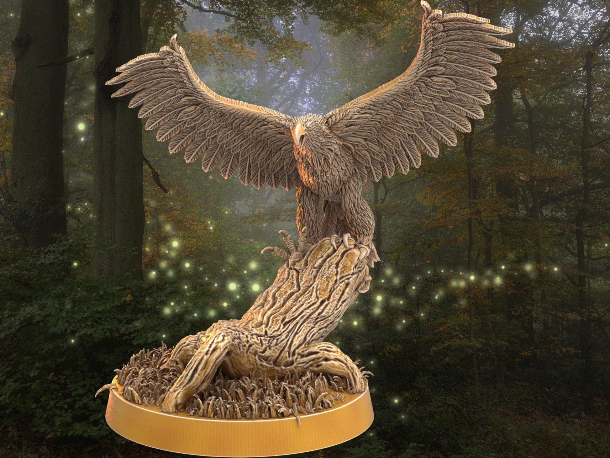 Eagle Miniature | Dragon's Forge | 32mm DnD 5e | Tabletop Gaming DnD Miniature | Dungeons and Dragon bird miniature - Plague Miniatures