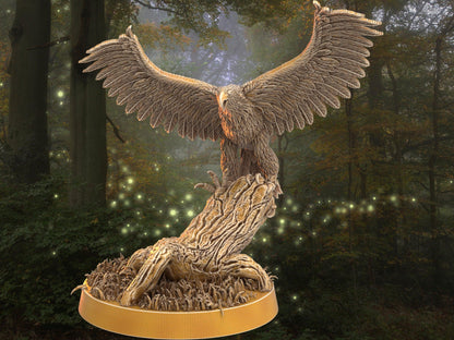 Eagle Miniature | Dragon's Forge | 32mm DnD 5e | Tabletop Gaming DnD Miniature | Dungeons and Dragon bird miniature - Plague Miniatures