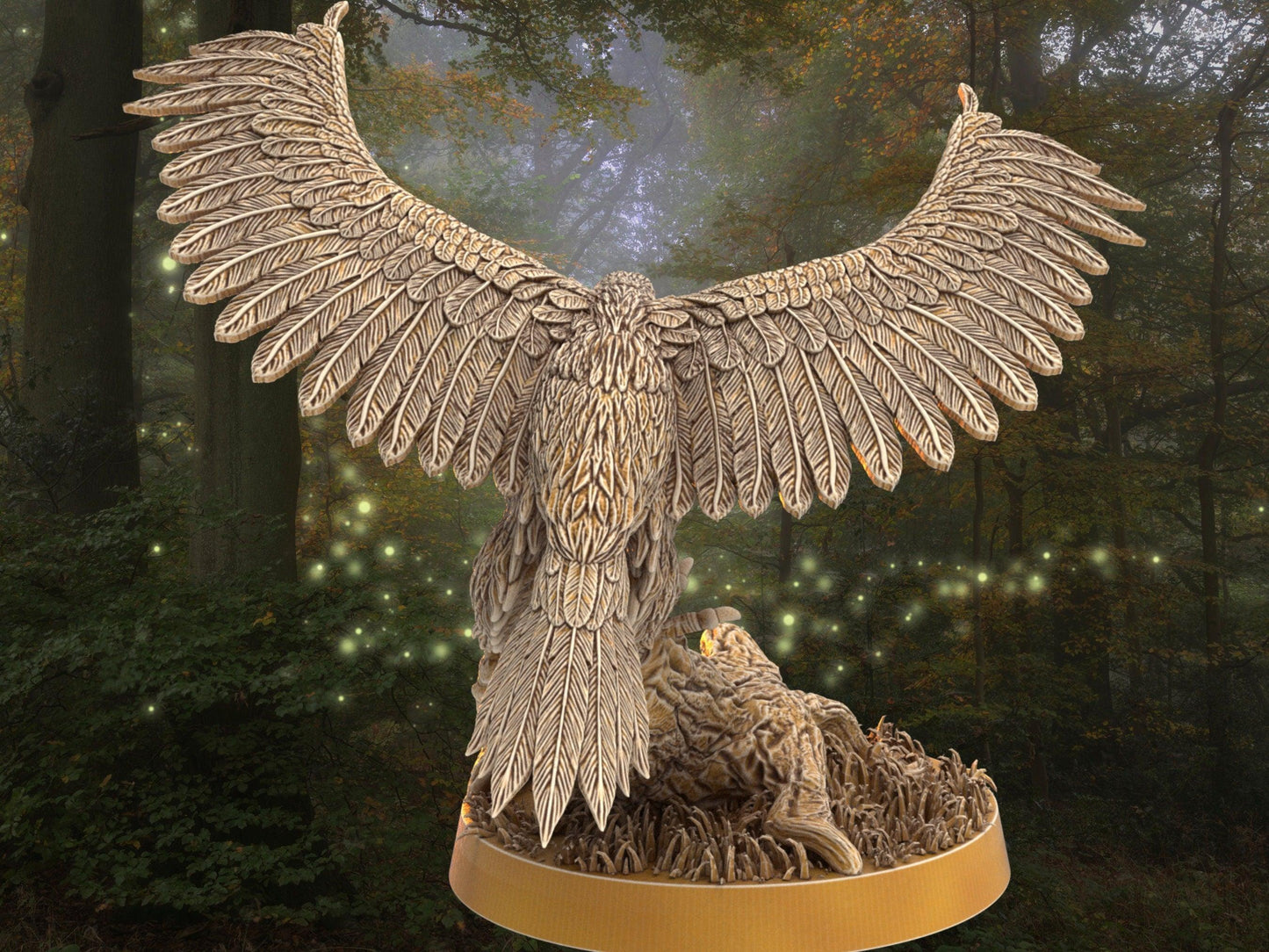 Eagle Miniature | Dragon's Forge | 32mm DnD 5e | Tabletop Gaming DnD Miniature | Dungeons and Dragon bird miniature - Plague Miniatures
