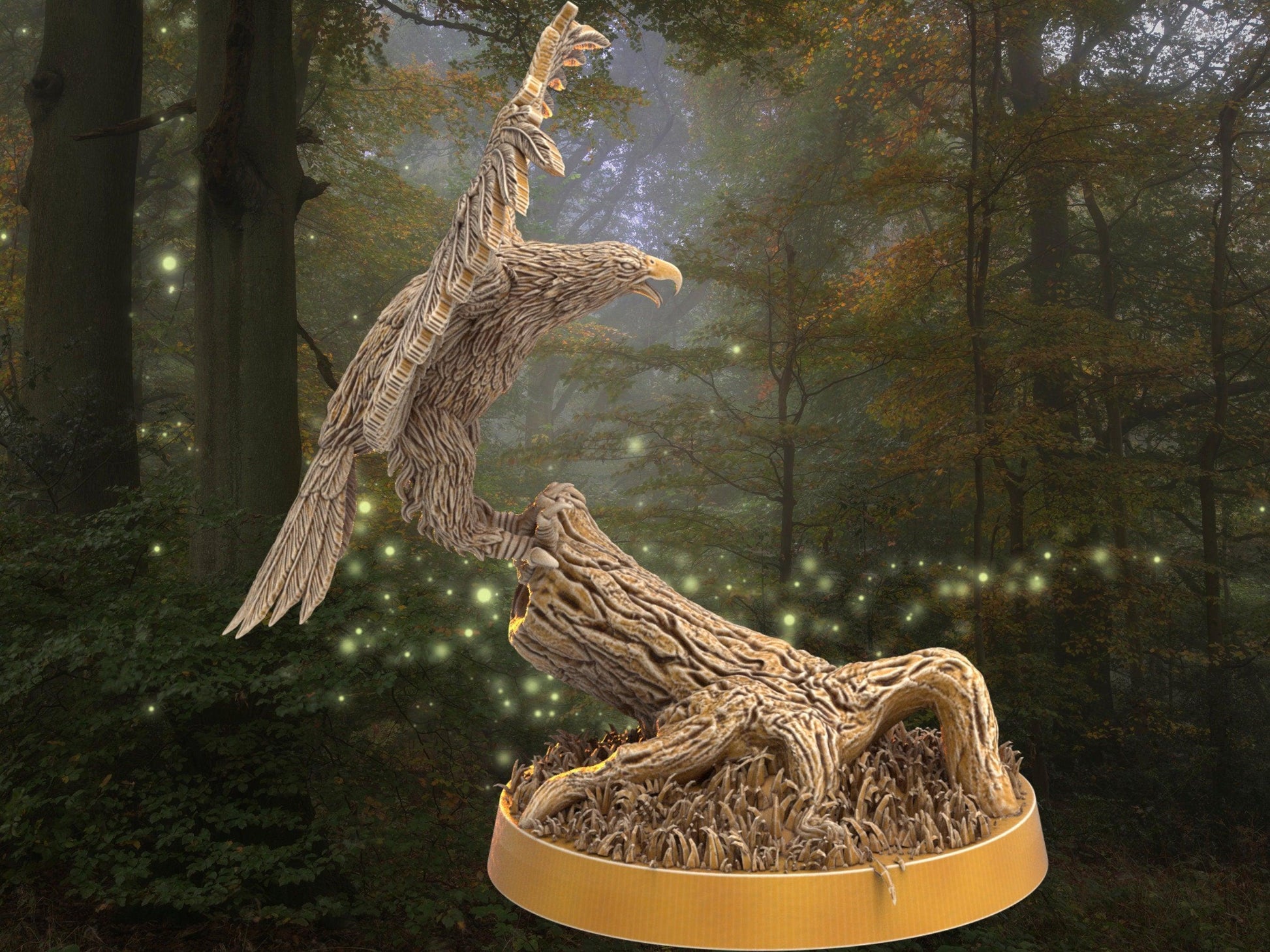 Eagle Miniature | Dragon's Forge | 32mm DnD 5e | Tabletop Gaming DnD Miniature | Dungeons and Dragon bird miniature - Plague Miniatures