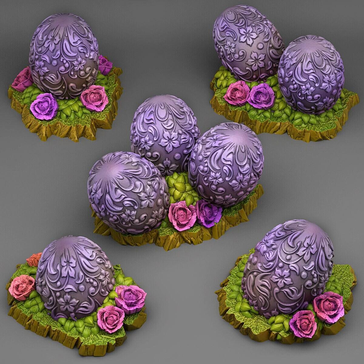 Eggs from Wonderland Miniatures | Wargaming Terrain Set | 28 or 32mm Scale - Plague Miniatures