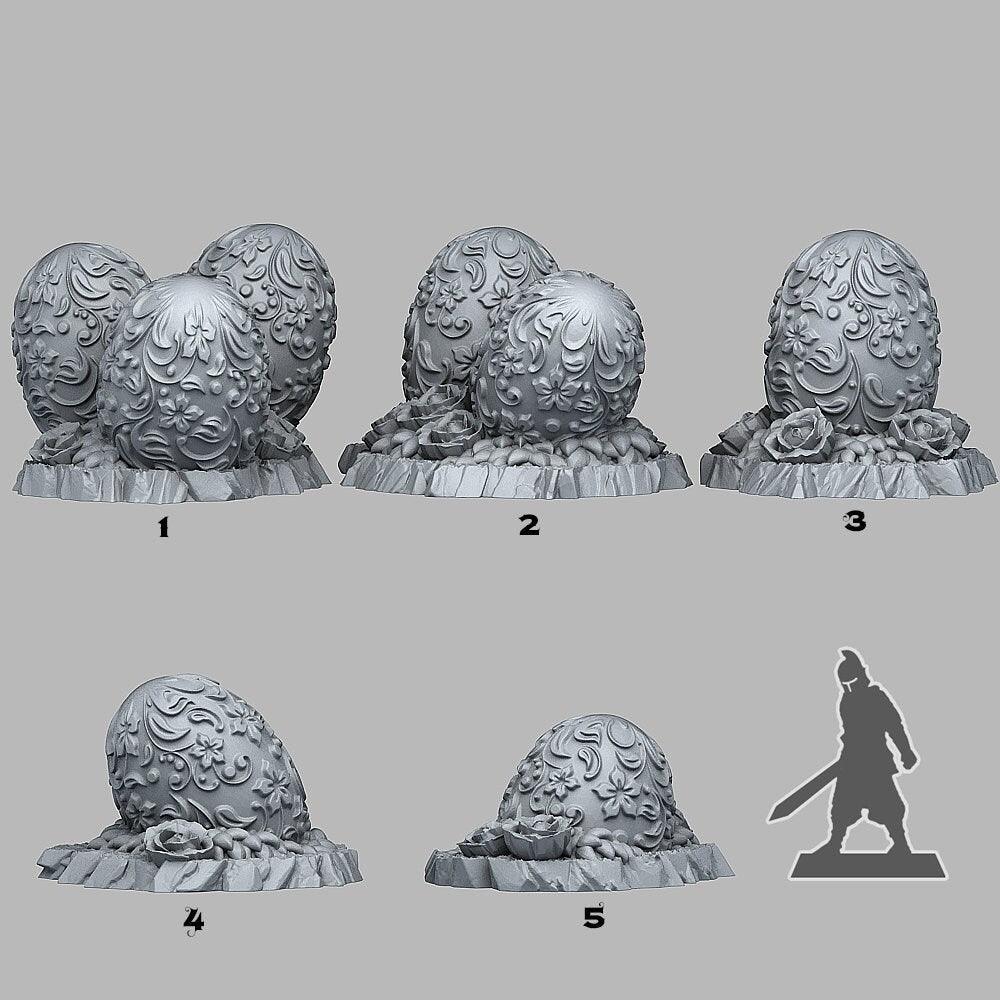 Eggs from Wonderland Miniatures | Wargaming Terrain Set | 28 or 32mm Scale - Plague Miniatures