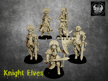Elf Knight Miniatures | Swordmasters of the Elven Legion | 32mm Scale - Plague Miniatures