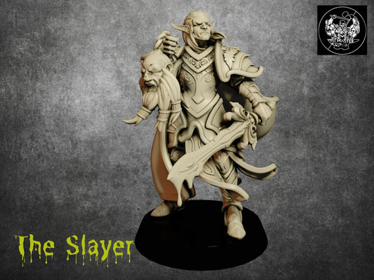 Elf Slayer Miniature | Vengeful Warrior of the Elven Realms | 32mm Scale - Plague Miniatures