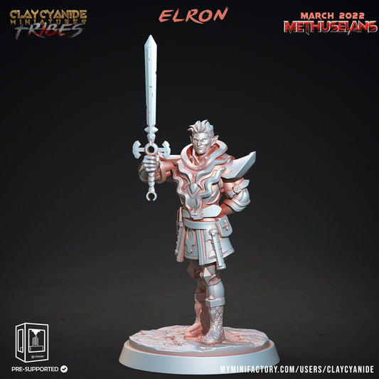 Elron vampire miniature | Clay Cyanide | Methuselans | Tabletop Gaming | DnD Miniature | Dungeons and Dragons , DnD 5e - Plague Miniatures shop for DnD Miniatures