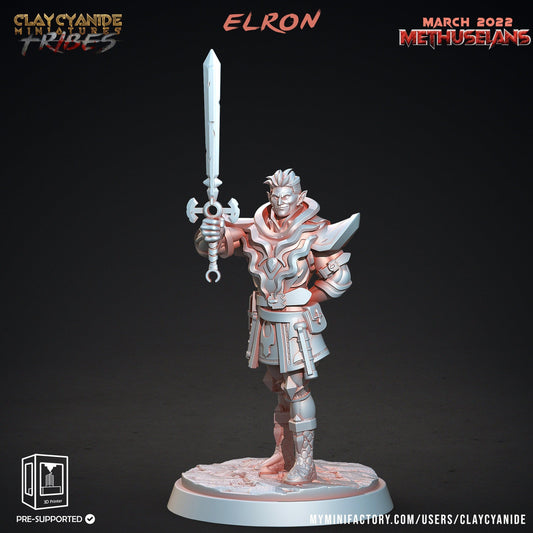 Elron Vampire Miniature | Figurine Ideal for Tabletop Adventures | 32mm Scale - Plague Miniatures