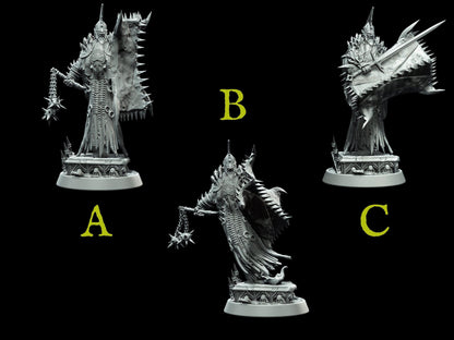 Fallen Crusader Miniature | 3 Poses | 28mm scale Tabletop gaming DnD Miniature Dungeons and Dragons, corrupted miniature dnd 5e - Plague Miniatures