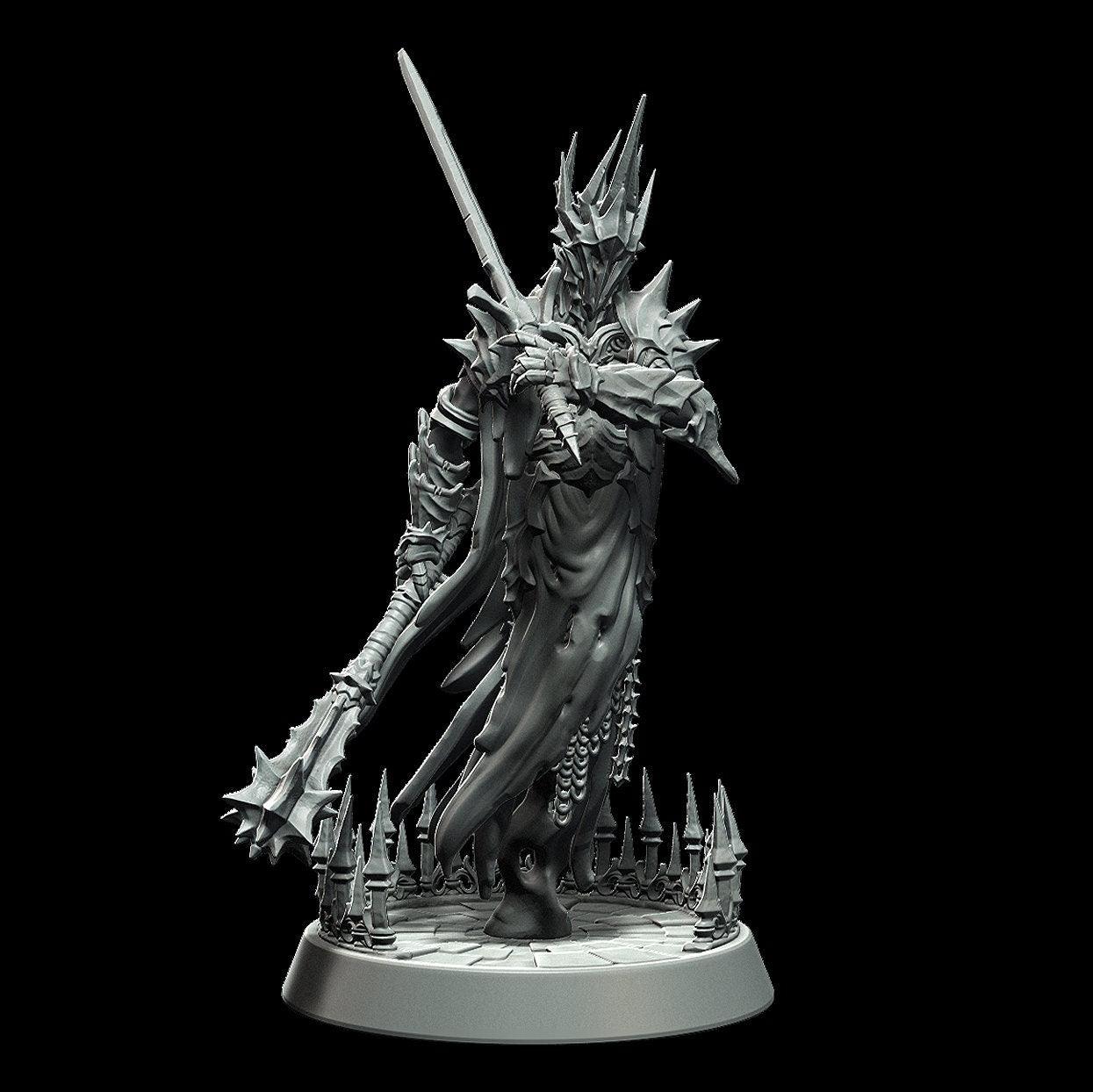 Fallen Wraithlord Miniature Ghoul miniature- 3 Poses - 28mm scale Tabletop gaming DnD Miniature Dungeons and Dragons,dnd 5e - Plague Miniatures