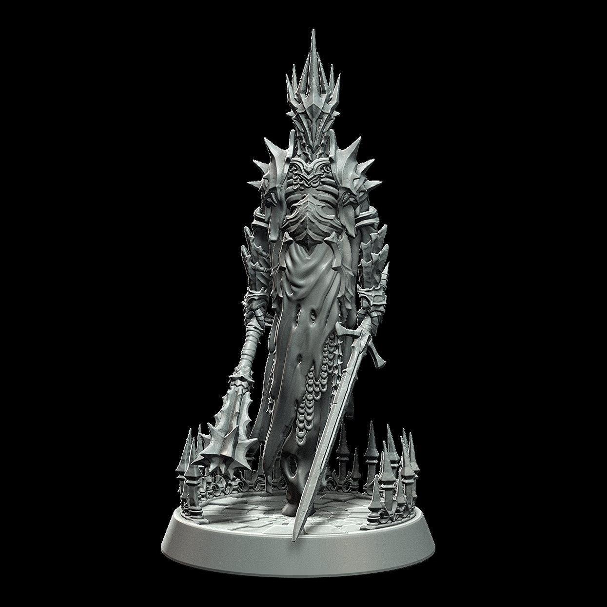 Fallen Wraithlord Miniature Undead miniature - 3 Poses - 28mm scale Tabletop gaming DnD Miniature Dungeons and Dragons,dnd 5e - Plague Miniatures shop for DnD Miniatures