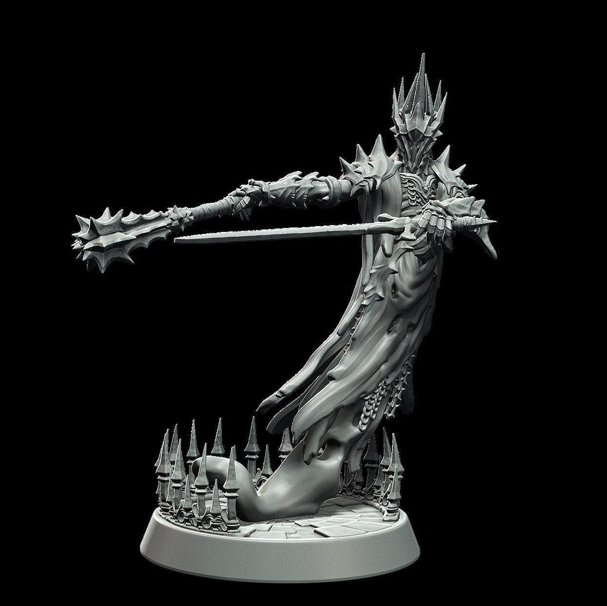 Fallen Wraithlord Miniature Undead miniature - 3 Poses - 28mm scale Tabletop gaming DnD Miniature Dungeons and Dragons,dnd 5e - Plague Miniatures