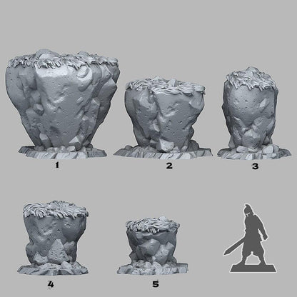 Fantasy Lost Rock Miniatures | Wargaming Terrain Set | 28 or 32mm Scale - Plague Miniatures