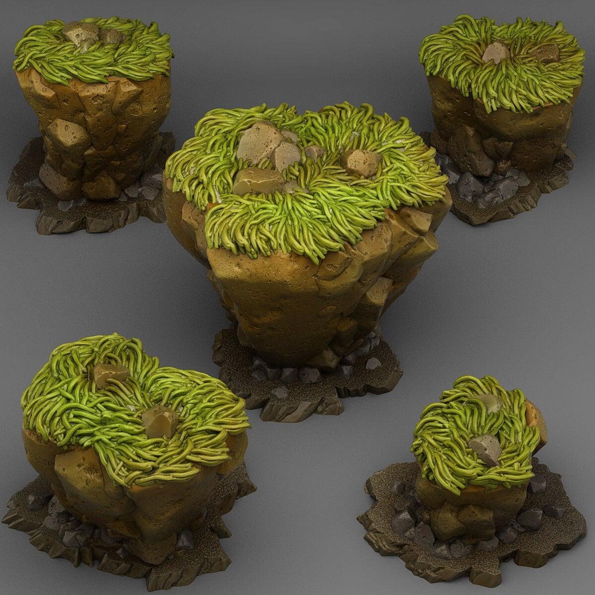 Fantasy Lost Rock Miniatures | Wargaming Terrain Set | 28 or 32mm Scale - Plague Miniatures