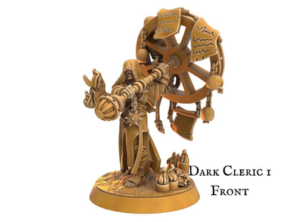 Female Dark Cleric Miniature Witch miniatures - 5 Poses - 32mm scale Tabletop gaming DnD Miniature Dungeons and Dragons, dnd cleric - Plague Miniatures