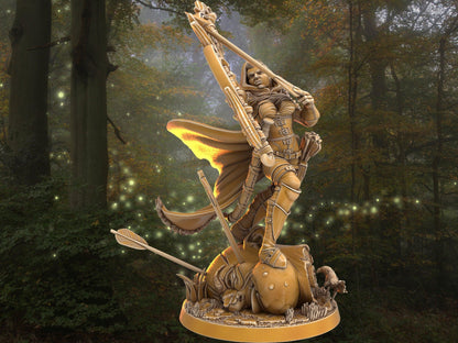 Female Ranger Miniature - Eliana Narissa | Dragon's Forge 32mm Scale DnD 5e | female miniature DnD Miniature | Dungeons and Dragon - Plague Miniatures