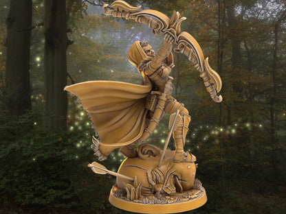 Female Ranger Miniature - Eliana Narissa | Dragon's Forge 32mm Scale DnD 5e | female miniature DnD Miniature | Dungeons and Dragon - Plague Miniatures