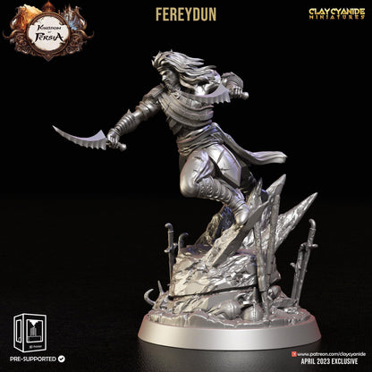 Fereydun Miniature | Legendary Iranian Hero for Tabletop Campaigns | 32mm Scale - Plague Miniatures