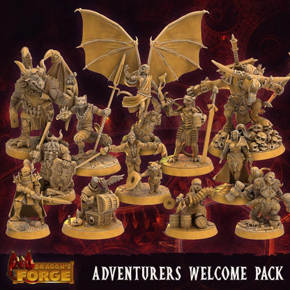 ForgeMaster Dragonkin Miniature | Dragon's Forge | 32mm Scale | DnD 5e | Tabletop Gaming | DnD Miniature | Dungeons and Dragons - Plague Miniatures