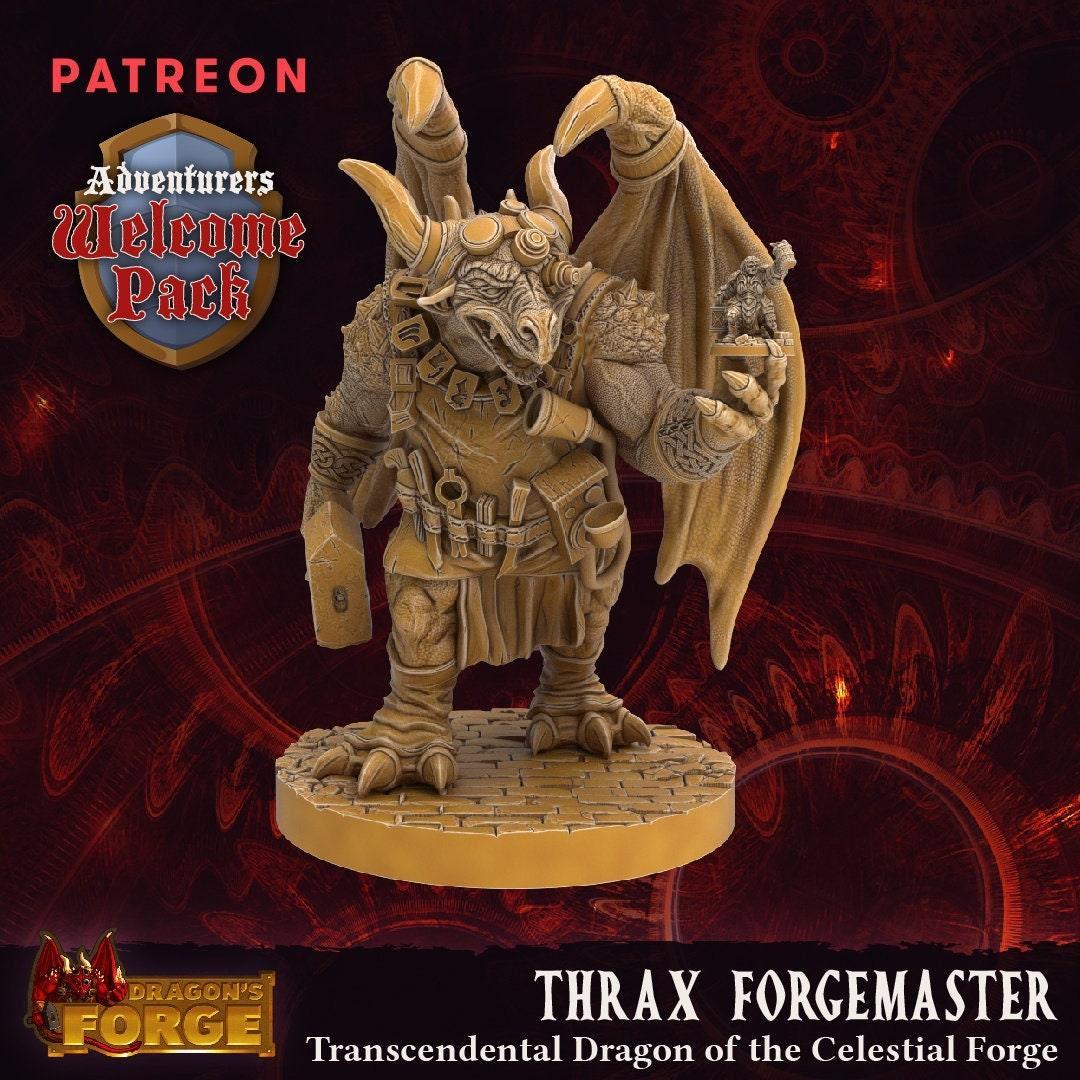 ForgeMaster Dragonkin Miniature | Dragon's Forge | 32mm Scale | DnD 5e | Tabletop Gaming | DnD Miniature | Dungeons and Dragons - Plague Miniatures