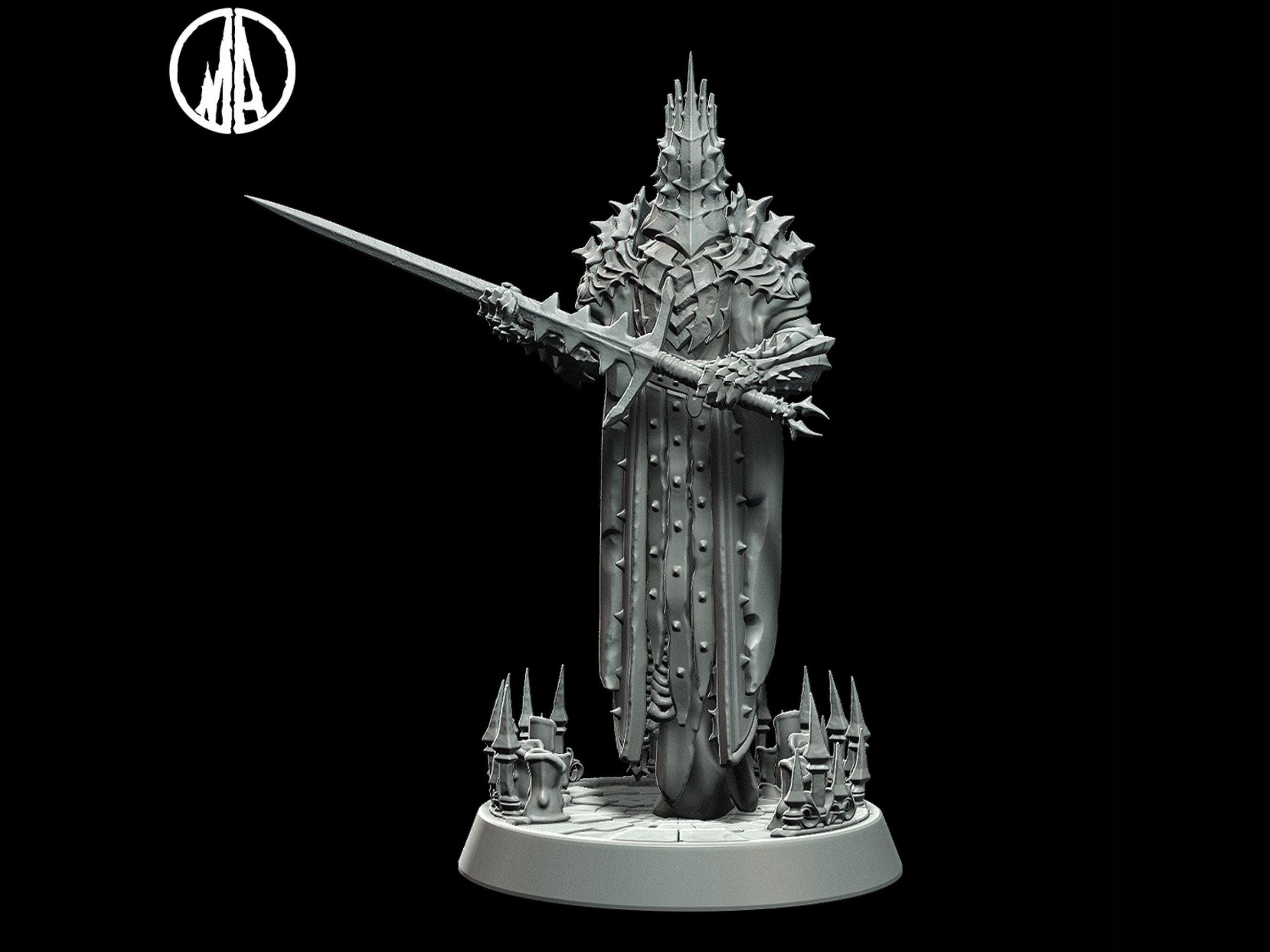 Forsaken Duke Miniature Ghost miniature - 3 Poses - 28mm scale Tableto ...