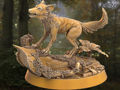 Fox Miniature | Dragon's Forge | 32mm DnD 5e | Tabletop Gaming DnD Miniature | Dungeons and Dragon bird miniature - Plague Miniatures