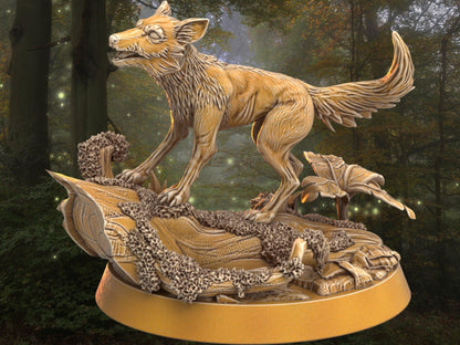 Fox Miniature | Dragon's Forge | 32mm DnD 5e | Tabletop Gaming DnD Miniature | Dungeons and Dragon bird miniature - Plague Miniatures