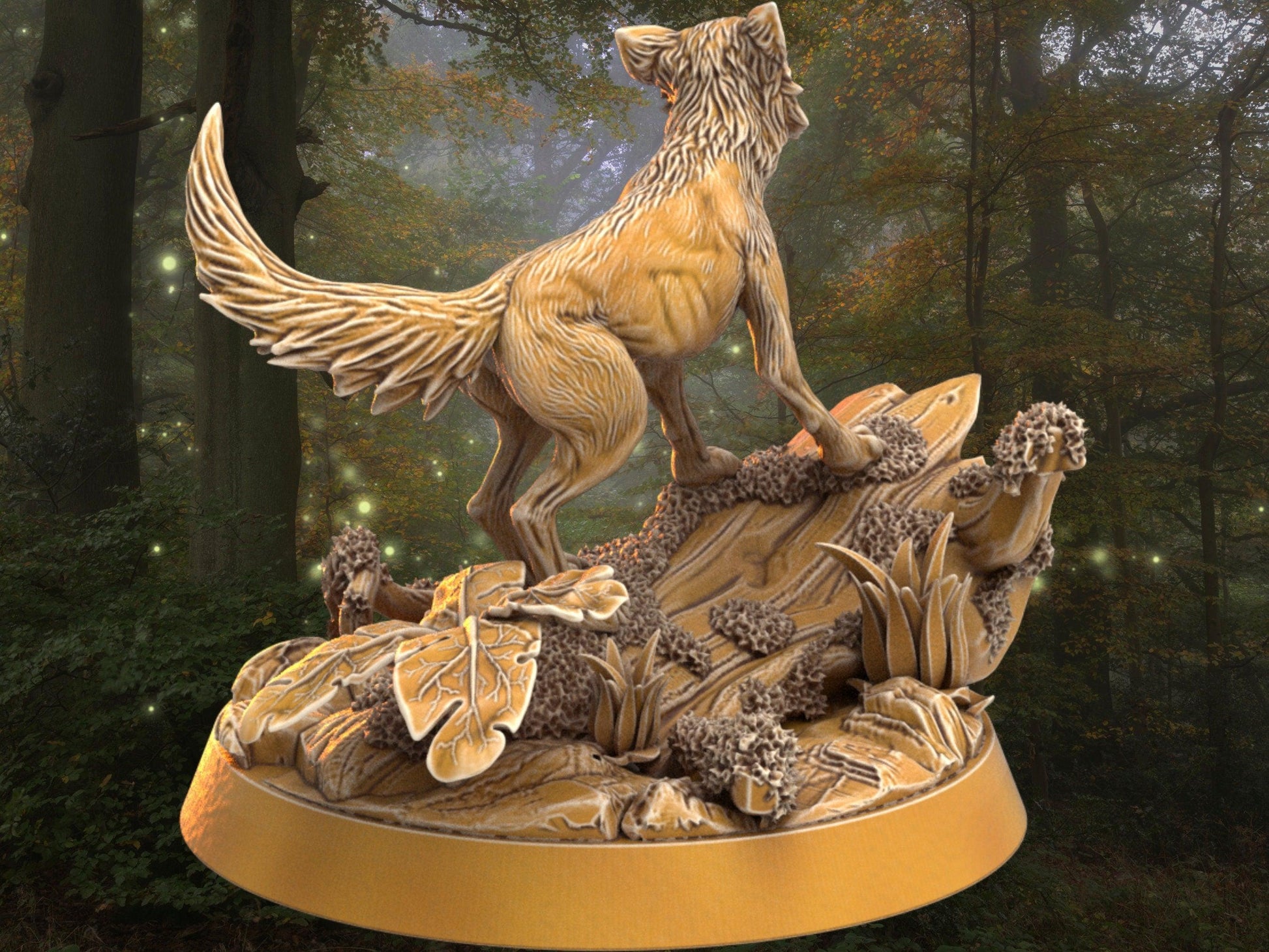 Fox Miniature | Dragon's Forge | 32mm DnD 5e | Tabletop Gaming DnD Miniature | Dungeons and Dragon bird miniature - Plague Miniatures