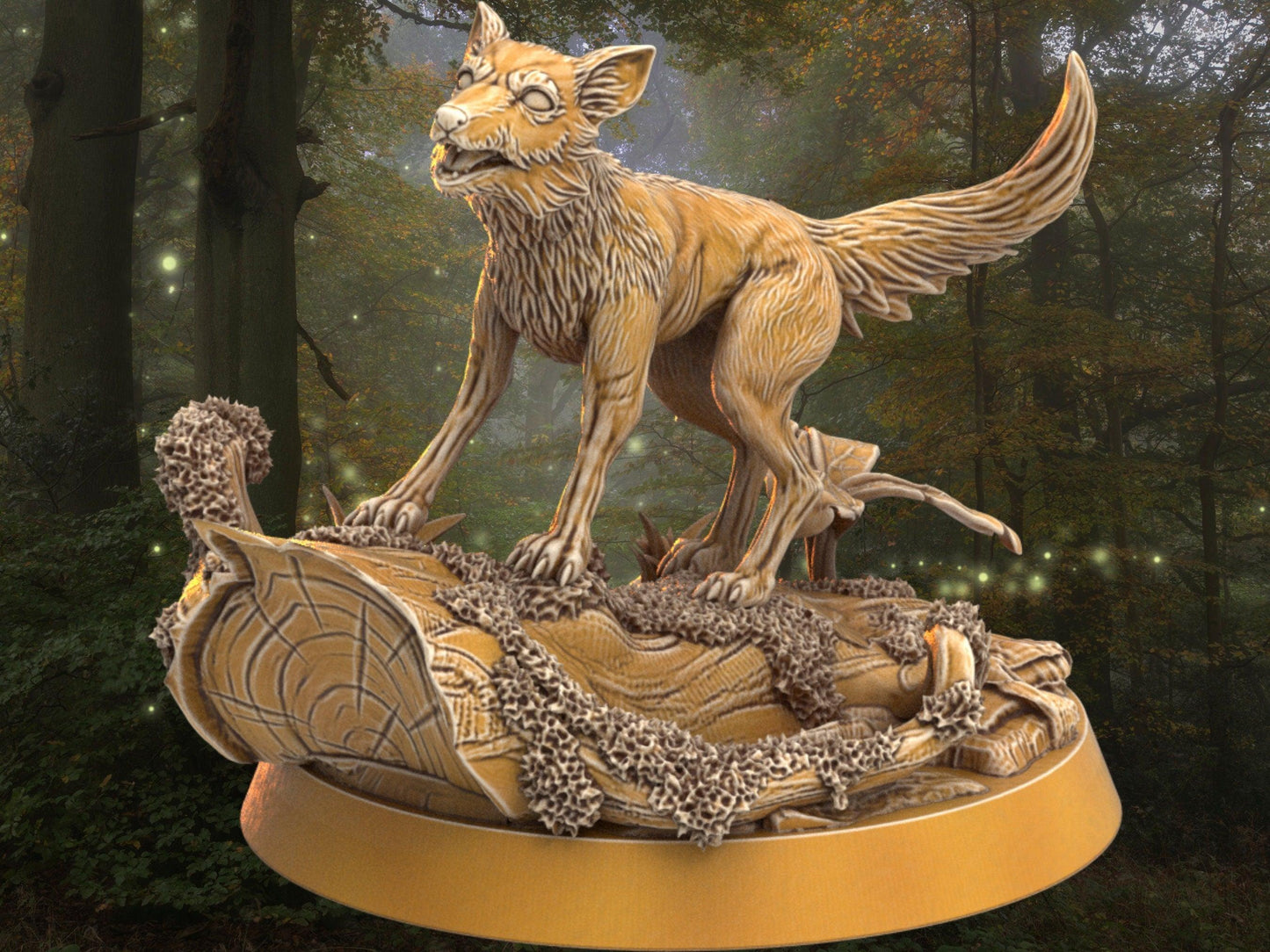 Fox Miniature | Dragon's Forge | 32mm DnD 5e | Tabletop Gaming DnD Miniature | Dungeons and Dragon bird miniature - Plague Miniatures