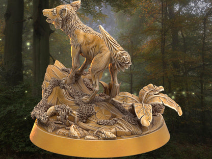 Fox Miniature | Dragon's Forge | 32mm DnD 5e | Tabletop Gaming DnD Miniature | Dungeons and Dragon bird miniature - Plague Miniatures