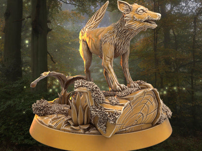 Fox Miniature | Dragon's Forge | 32mm DnD 5e | Tabletop Gaming DnD Miniature | Dungeons and Dragon bird miniature - Plague Miniatures