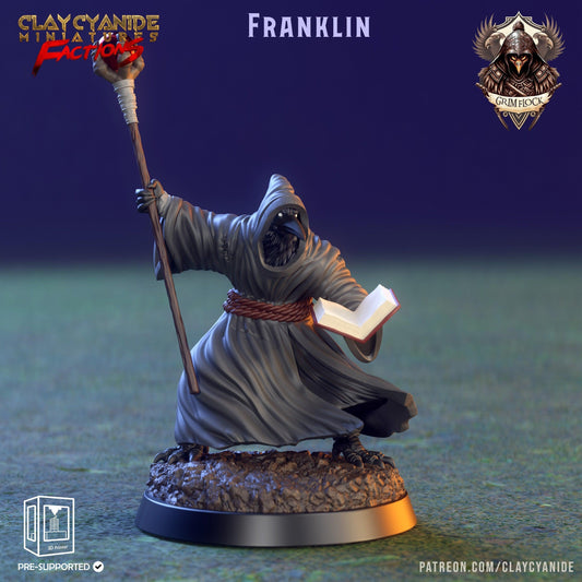 Franklin Kenku Miniature | DnD 5e | Dungeons and Dragons Feathered Mini | 32mm Scale - Plague Miniatures