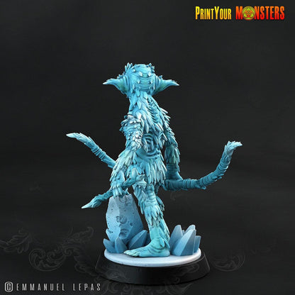 Frost Archer Miniature | Icy Marksman for Everfrost Adventures - Plague Miniatures