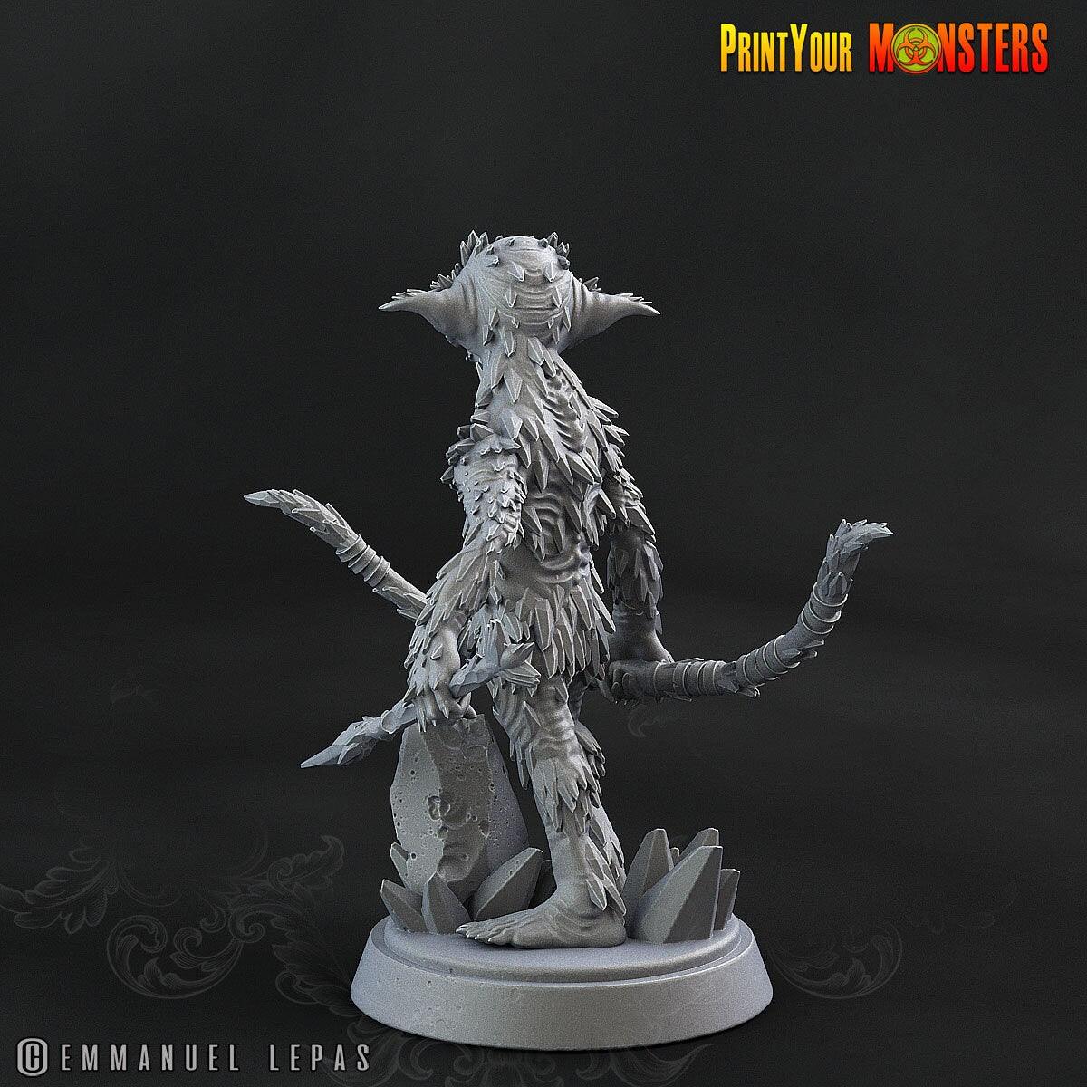 Frost Archer Miniature | Icy Marksman for Everfrost Adventures - Plague Miniatures