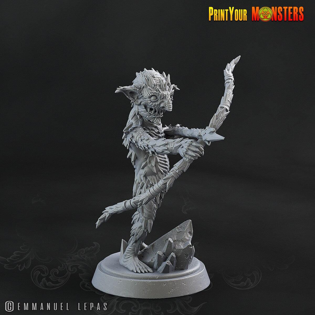 Frost Bow Wielder Miniature | Frozen Menace for Everfrost Campaigns - Plague Miniatures